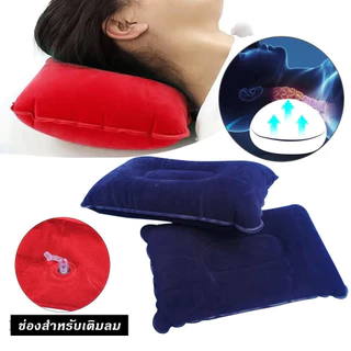 litai หมอนเป่าลม แบบพกพา สำหรับเดินทาง สำหรับเแคมปิ้ง เดินป่า รองพกพาสะดวก หมอนนอนPVC