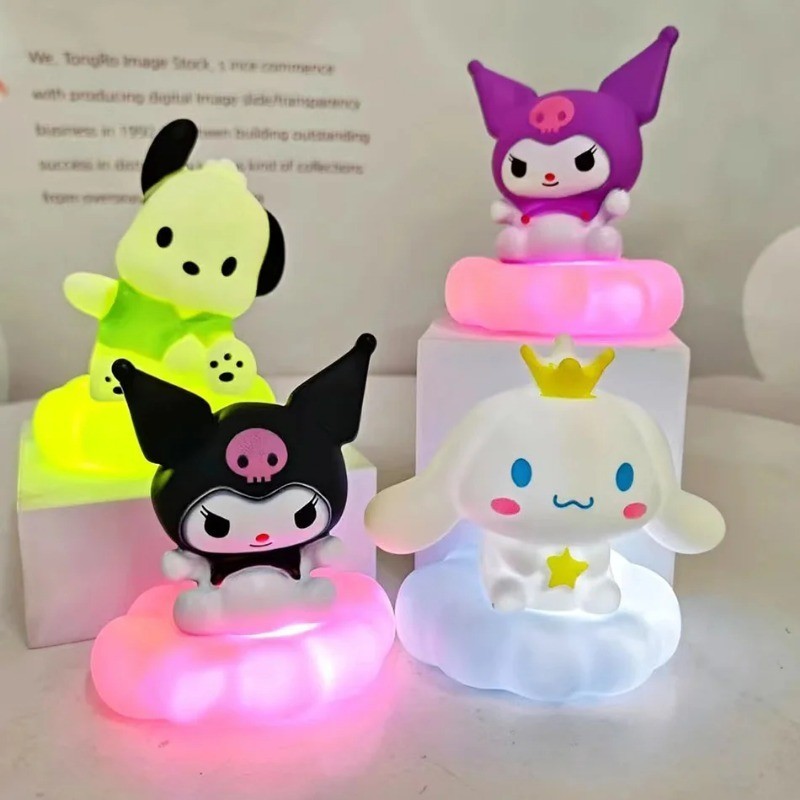 Cinnamoroll Kuromi Pachacco Pat Night Light Sleep Kawaii ของเล่นเด็กห้องนอน TeenageGirlCompanion ของขวัญ