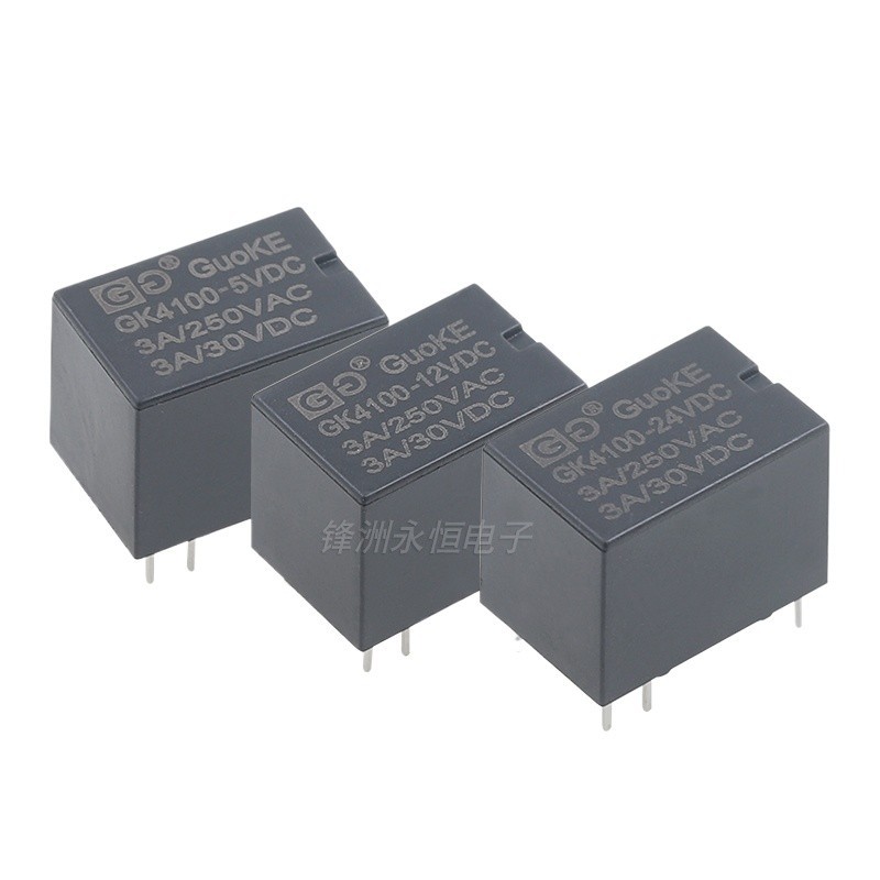 ยี่ห้อใหม่รีเลย์จีน GK4100-5VDC 12VDC 24VDC-C-0.2W