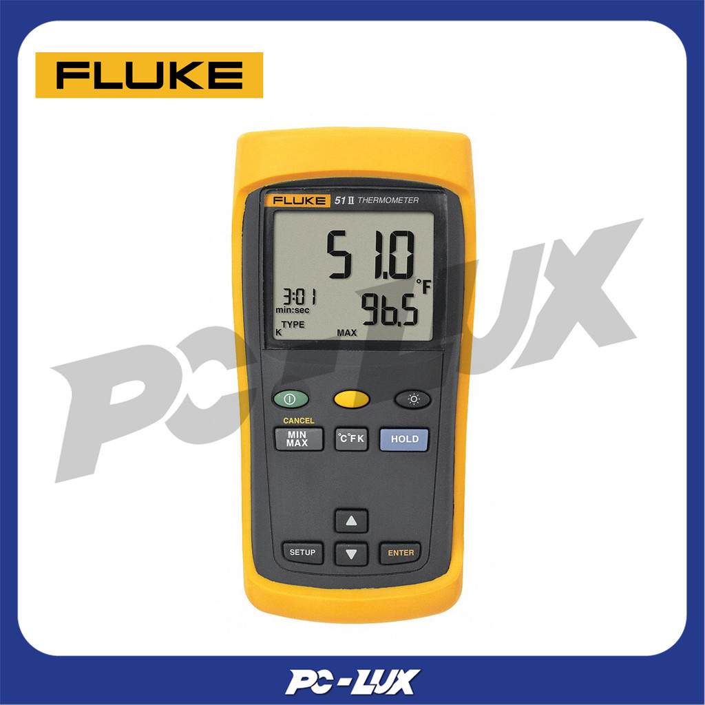 FLUKE เทอร์โมมิเตอร์แบบดิจิตอล ชนิดมือถือขนาด 1 ช่อง รุ่น 51 II
