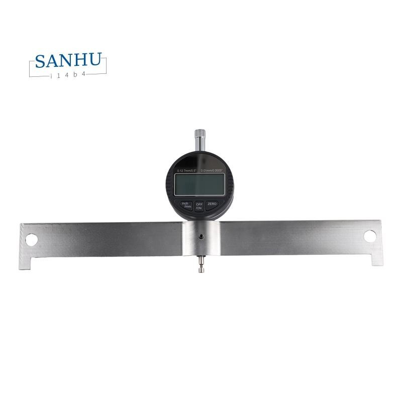 【sanhui14b4 】Guitar คอ Curvature วัด Dial Indicator กีตาร์ Fingerboard วัดไม้บรรทัดแบนรีเซ็ต Calibration เครื่องมือ