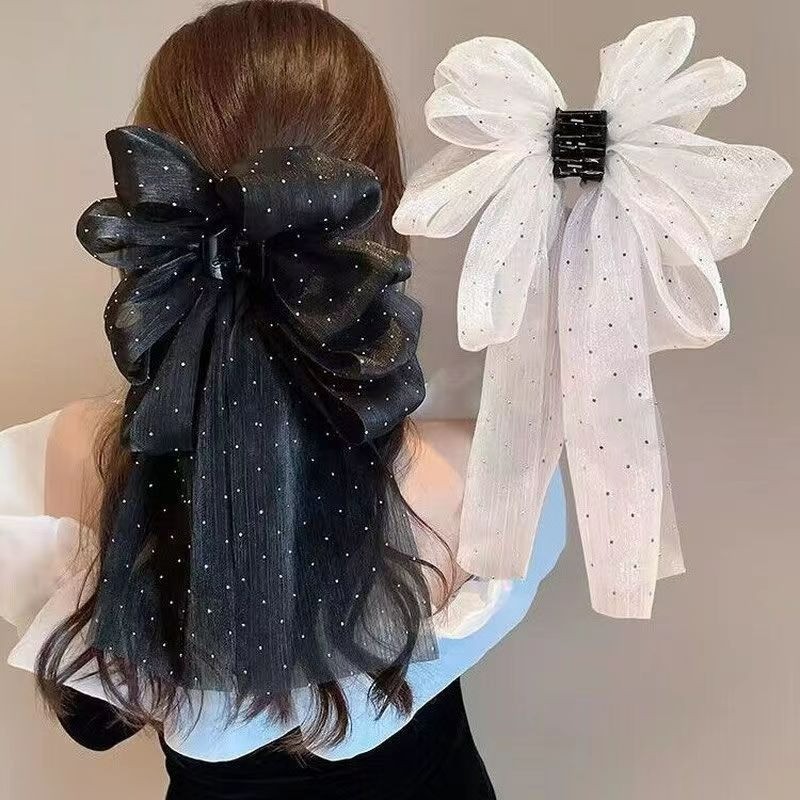 สาวหวาน Bling Shine Bow Hairpin กิ๊บติดผมอุปกรณ์เสริม Headwear