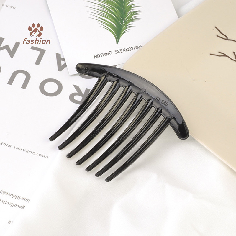 [แฟชั่น] 5/7 ฟันกิ๊บพลาสติกสําหรับผู้หญิงวินเทจสร้างสรรค์ หมวก หวีผมสีดําหวีผมวิเศษกิ๊บติดผมเครื่องมือจัดแต่งทรงผมเกาหลี {ไทย}