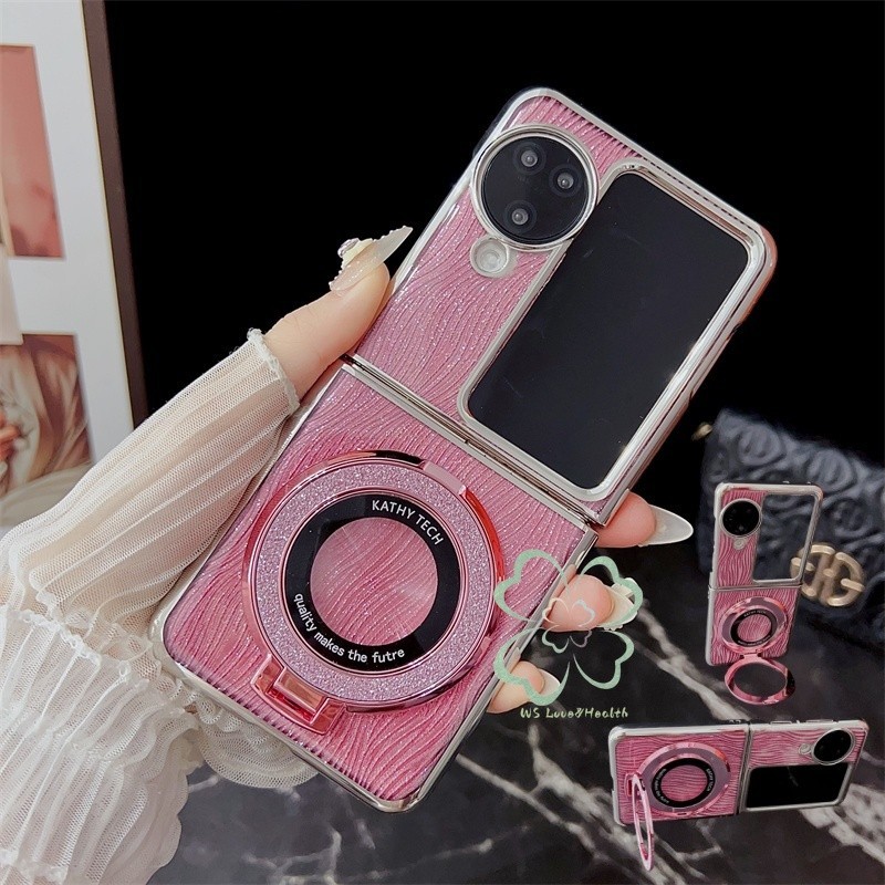 Electroplated Glitter แหวนผู้ถือกรณี OPPO ค้นหา N3 N2 Flip Bracket ปลอกระลอกน้ํากันกระแทกฝาหลัง Shell