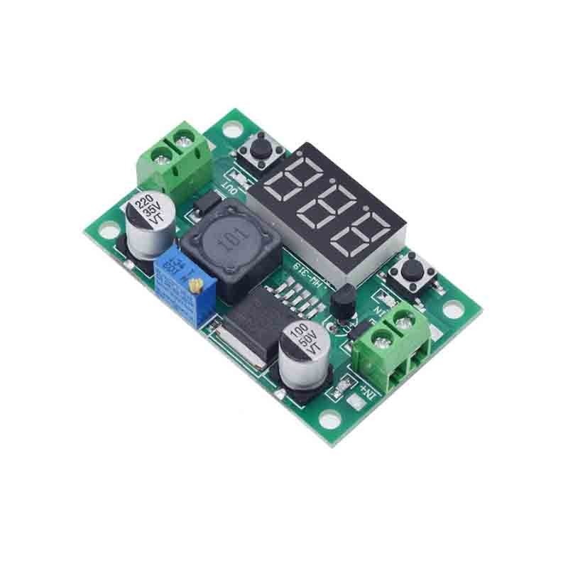 Lm2596s โมดูลสเต็ปดาวน์กําลังสูง DC-DC โมดูลจ่ายไฟแบบเสถียรแบบปรับได้พร้อมจอแสดงผลดิจิตอล
