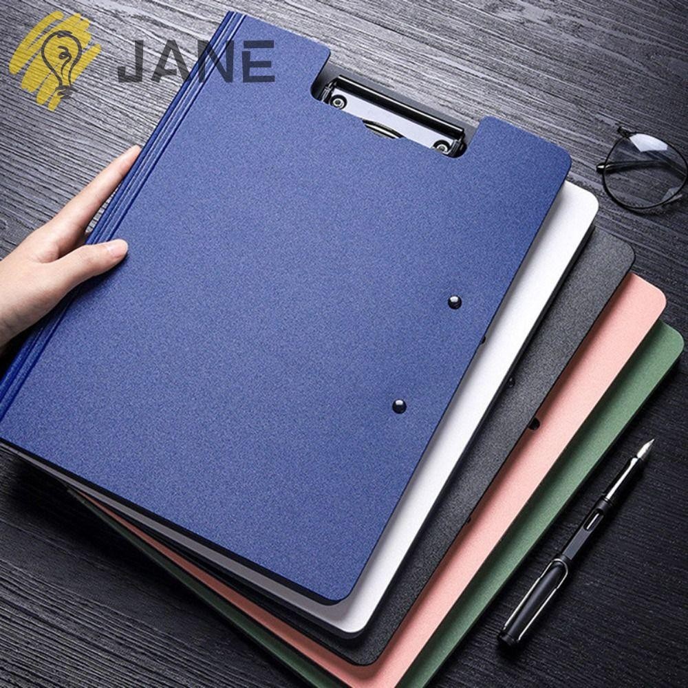Jane คลิปบอร์ด, โฟลเดอร์แฟ้ม A4 แบบใช้คู่, มัลติฟังก์ชั่นแฟชั่นพร้อมคลิปคู่แผ่นเขียนเครื่องเขียนสร้างสรรค์