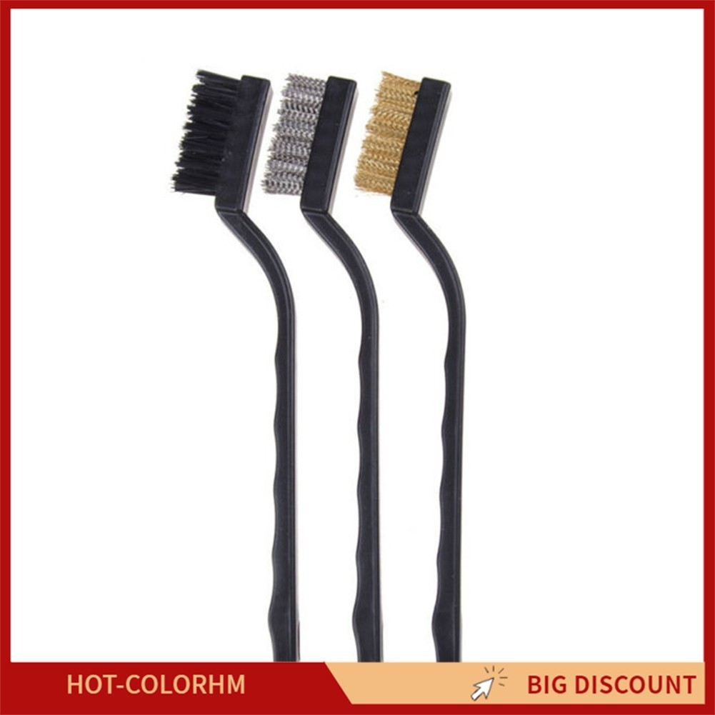 [สีโฮม]1ชิ้น7 “สแตนเลสทองแดงไนล่อนลวดแปรงสนิมขัดลบเครื่องมือทําความสะอาด