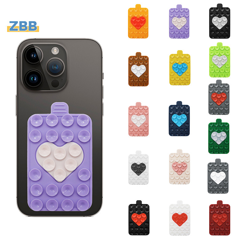 Zbb> Backed กาวยางซิลิโคน Sucker Pad สําหรับแผ่นคงที่คู่ด้านข้างซิลิโคนดูด Pad สําหรับโทรศัพท์มือถือติดตั้งถ้วยดูดใหม่