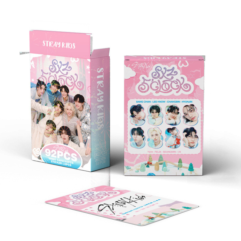 92-96 ชิ้น STRAY KIDS 5 นาฬิกา Fanmeeting การ์ด Lomo SKZ HOP GIANT JJAM ATE สติ๊กเกอร์ Photocards St