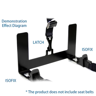 Car Latch Interface Mount Bracket, ความปลอดภัยสําหรับเด็กที่นั่ง Latch Bracket สําหรับ ISOFIX Interface Restraint Anchor ชุดติดตั้ง