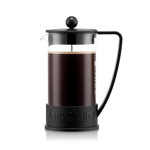 เครื่องชงกาแฟ Bodum BRAZIL French Press ขนาด 1000ml รุ่น 10938-01 แก้วกรองสีดำ สแตนเลสแท้ สินค้าของแ