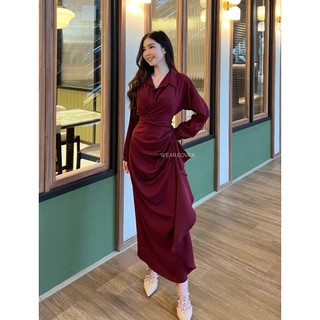 EOVEA - Corlis Dress Wanita Casual Formal Elegan Korean Look