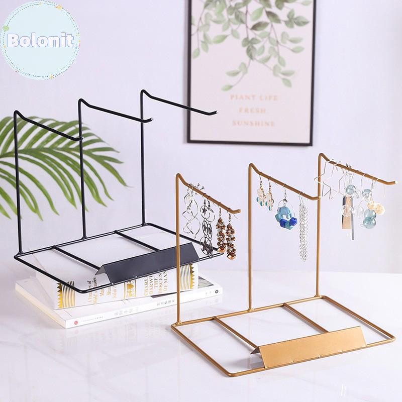 Bolonit สามขากรรไกร Desktop Storage Holder ลิปสติกและพวงกุญแจ Organizer จี้ Rack สําหรับ Shop Nail Art Display Rack เครื่องประดับแขวน TH