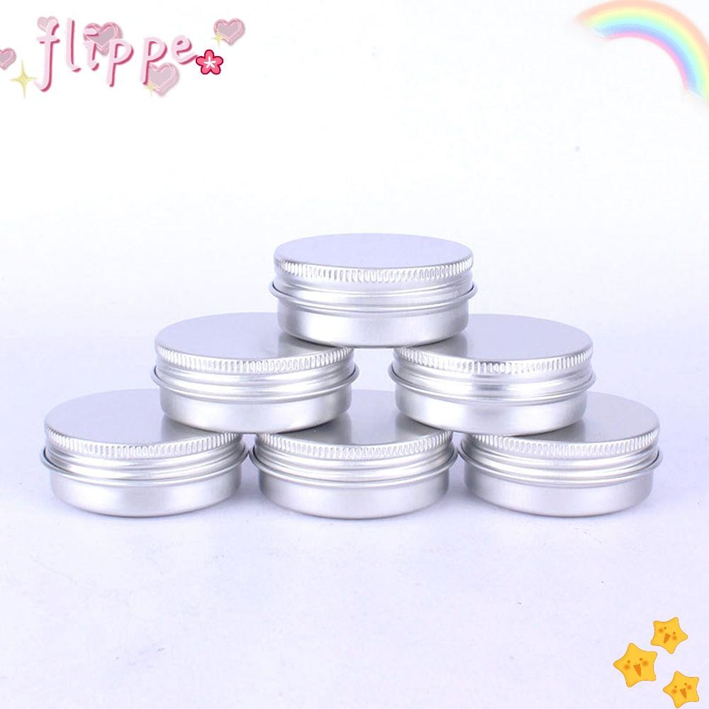 Flippe Cosmetic Pot Jar Oil Wax Box Top Screw Packaging Can Tin Container