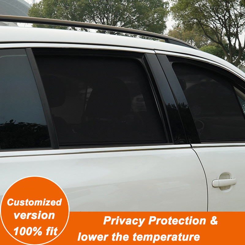 ม่านบังแดดป้องกันรังสียูวีรถยนต์ที่ปรับแต่งได้สําหรับ Subaru XV Crosstrek GT 2018-2023 ม่านบังแดดรถยนต์แบบพับได้ออกแบบที่ถอดออกได้ตาข่ายหนาสําหรับความเป็นส่วนตัวและความเย็น - รูปที่ 5