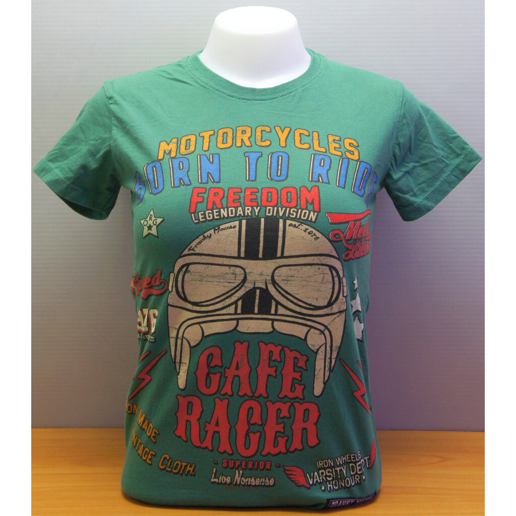 เสื้อยืดแขนสั้นสี Biker มอเตอร์ไซค์ ผู้หญิง FM.GRLD105