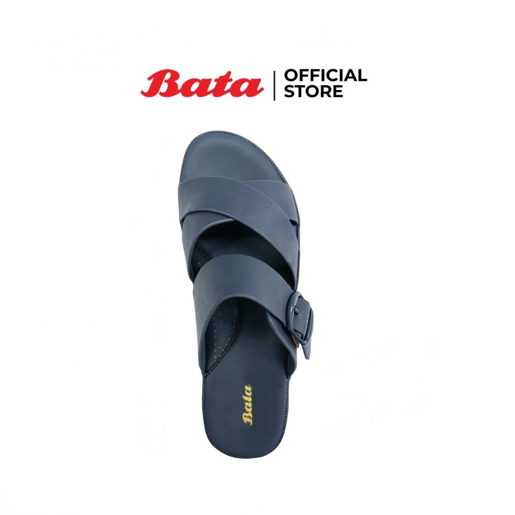 Bata บาจา รองเท้าแตะแบบสวม รองน้ำหนักเท้า สวมใส่ง่าย สำหรับผู้หญิง สีน้ำเงิน รหัส 6619115