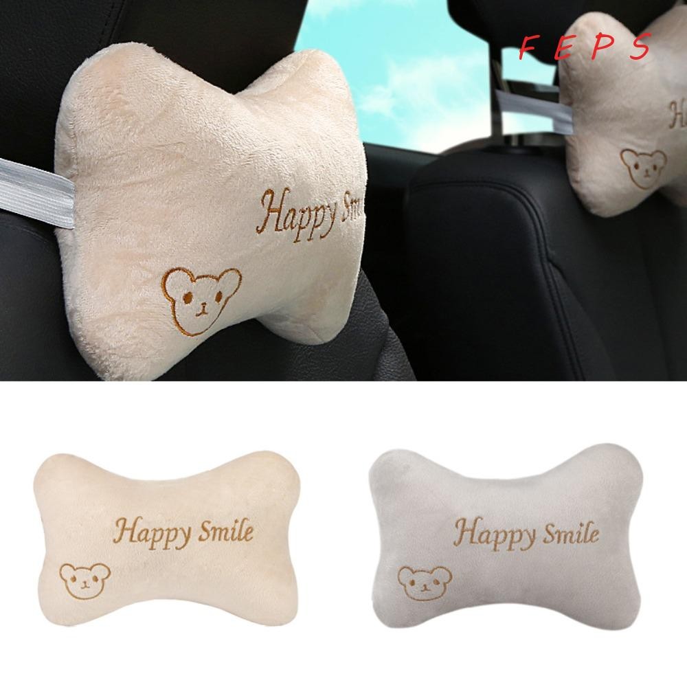 เฟปส์ พนักพิงศีรษะรถยนต์, หมอนรองคอคู่ตุ๊กตาที่สะดวกสบาย, หมอนรองคอม้วนลายหมีน้อย
