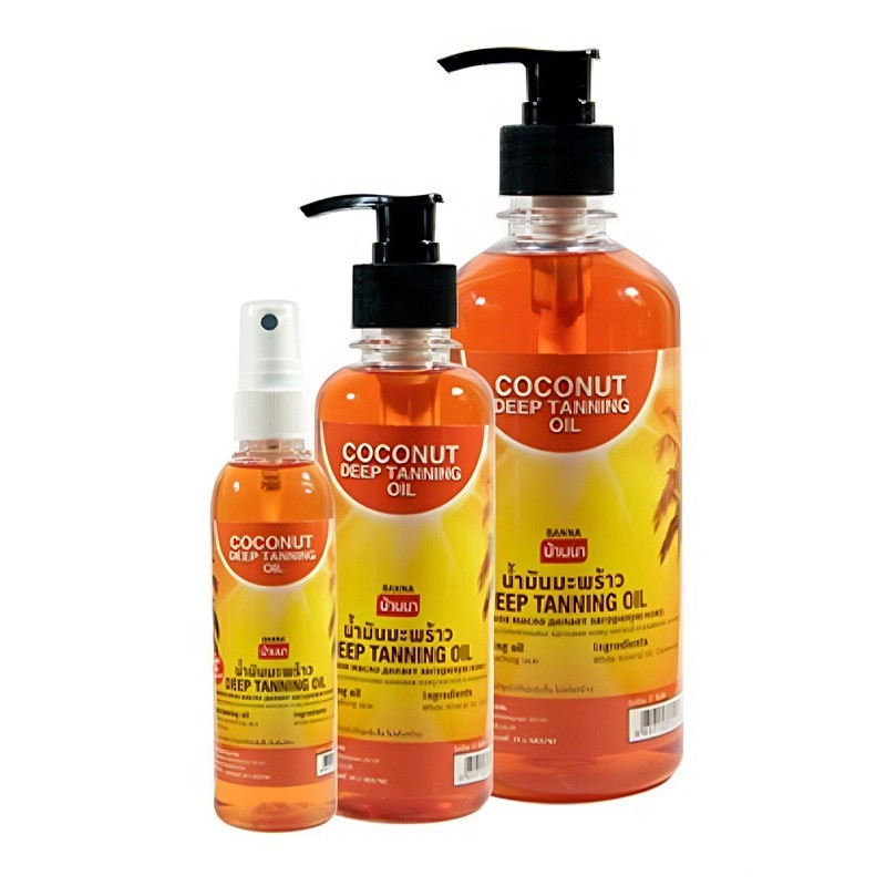 Banna Coconut Deep Tanning Oil น้ำมันมะพร้าวสำหรับแทนผิวสีแทน