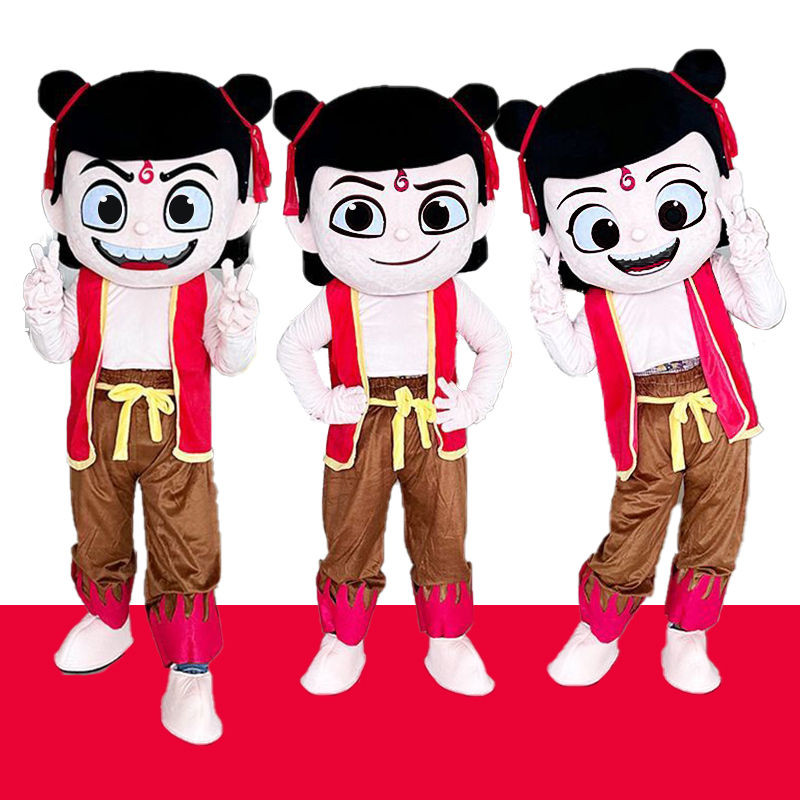 卡通人 doll服装 魔童 yuncos服装电影活动服装道具Nezha ตุ๊กตาการ์ตูนเครื่องแต่งกาย, ปีศาจเด็กจดจํา, Nezha