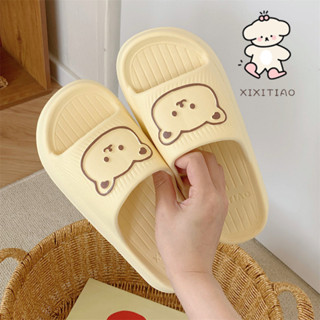 Xixtiao หมีน่ารักรองเท้าแตะในร่มสไตล์ใหม่ฤดูร้อน eva Soft So…