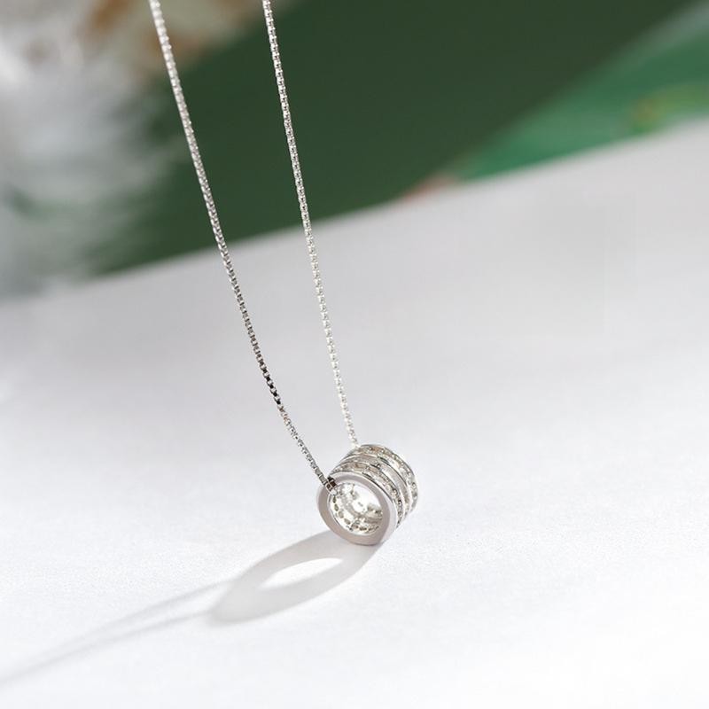 Danna Jewelry สร้อยสร้อยคอเบลล่า, เครื่องประดับดาน่า, dn0008, พร้อมกล่องเครื่องประดับ, เขียนใบเสร็จจี้เงินแท้ Ls necklace jewelryสร้อยคอสร้อยคอ สร้อยแฟชั่น สร้อยgift box ของขวัญbirthday gift - รูปที่ 4