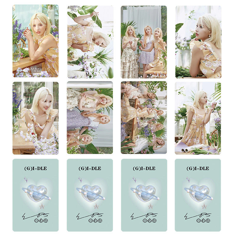 Girl Group GI-DLE คอลเลกชันโปสการ์ด Tu ที่สวยงามของคนดัง การ์ดรูปถ่ายเพลง Yu Qitian Xiaojuan Ye Shuh