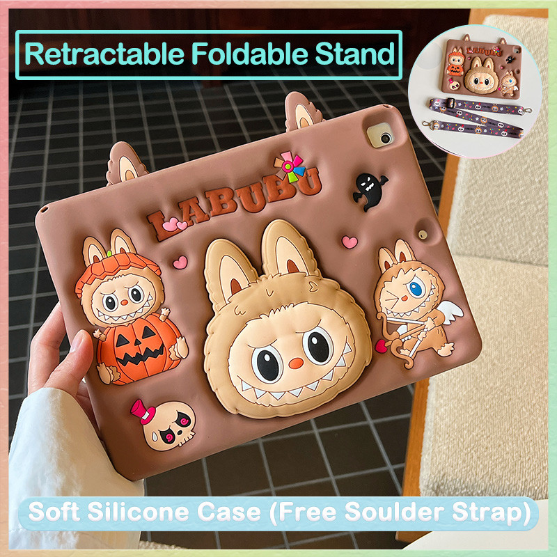 สําหรับ infinix Xpad 11 2024 X1101 X1101B เด็กเคสซิลิโคนแบบพับเก็บได้ฝาครอบขาตั้งแบบพับได้