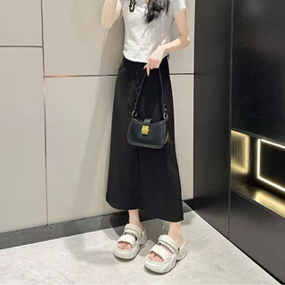 Destin🩰พร้อมส่งจากไทย🛒 (LT-7009) รองเท้าแตะผู้หญิง เสริมส้น แฟชั่นแมทช์ง่าย กันลื่น ใส่สบาย พื้นสูง 5 cm