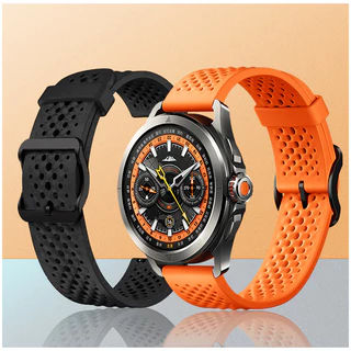 สายซิลิโคนที่นุ่มสบายและระบายอากาศได้ ขนาด 22 มม. 20 มม. สำหรับ Garmin Vivoactive 6 5 4 3 Venu 4 3 2 Forerunner 165 265 255 55 158 570