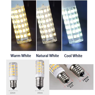 E12 E14 E17 Led 3W 5W หลอดไฟข้าวโพด AC 85-265V SMD 2835 หลอดไฟ Led สําหรับตู้เย็นจักรเย็บผ้าช่วง Hood