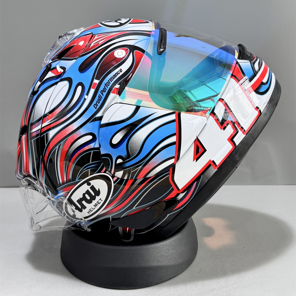 Arai RX7X Blue Crane หมวกกันน็อคเต็มใบ Arai RX7X หมวกกันน็อคเต็มใบ Arai 41 ขี่หมวกกันน็อคเต็มใบหมวกกันน็อคมอเตอร์ไซค์ขี่วิบากแข่ง - รูปที่ 5