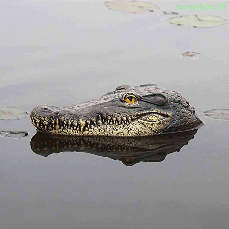 Ran ลอยสําหรับจระเข้สําหรับหัวน้ํา Decoy จําลองจระเข้ที่สมจริง Pond