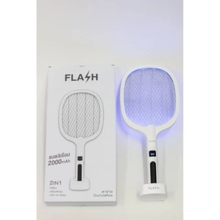 ไม้ตียุงพรีเมี่ยม FLASH วางตั้งได้ รุ่นอัพเกรดแบตเตอรี่ 2000mAh