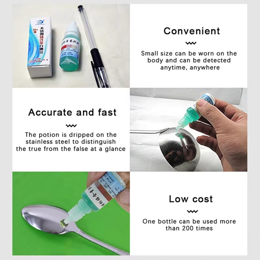 น้ำยาทดสอบสแตนเลส 304 ขนาด12ML.หยดสำหรับทดสอบสแตนเลส ใช้ได้หลายครั้ง - รูปที่ 6