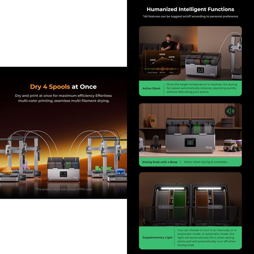 Creality SpacePi X4 Filament Dryer 3D Printer Accessories - รูปที่ 4