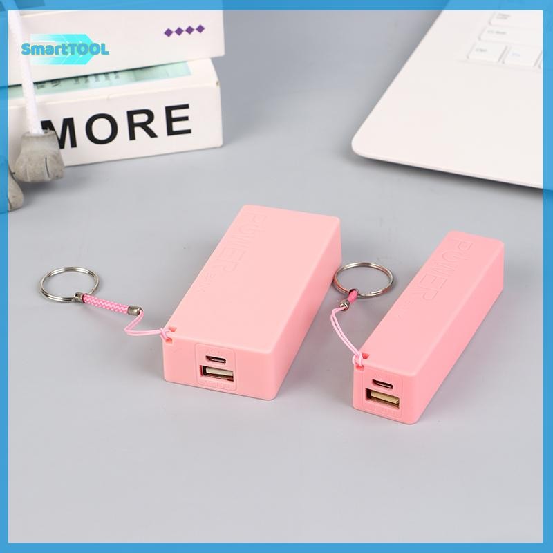 Utzn> เครื่องชาร์จมือถือ Battery Pack For Case DIY Box Protable Colourful Stroage Box ใหม่