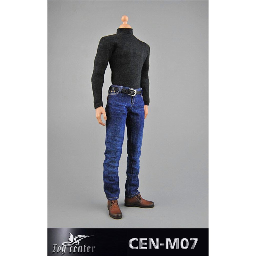 [ระดับไฮเอนด์] พร้อมสต็อก 1/6 ทหารเสื้อผ้าผู้ชาย CEN-M07 Agent Suit Leather Suit Model Leather Suit