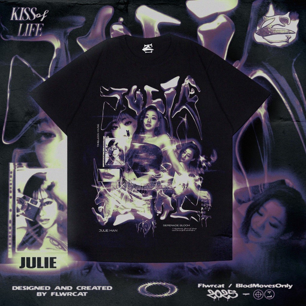 Kiss of Life JULIE เสื้อยืด Unisex สําหรับแฟนๆ SIZE S-5XL