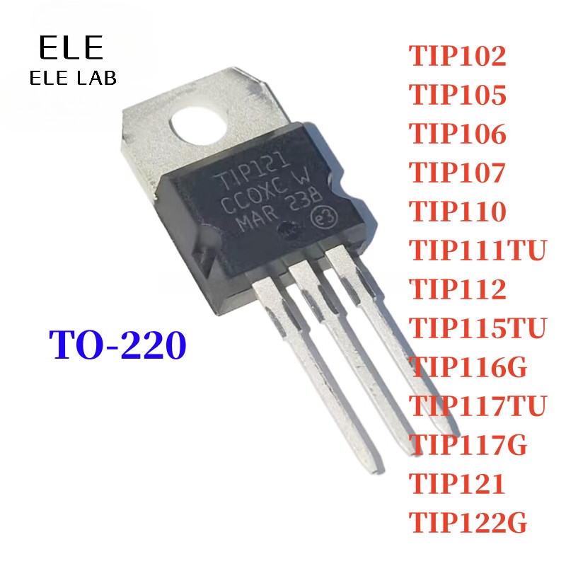 5/2 ชิ้น Original TIP102 TIP105 TIP106 TIP107 TIP110 TIP111TU TIP112 TIP117TU TIP117G TIP121 NPN Dar