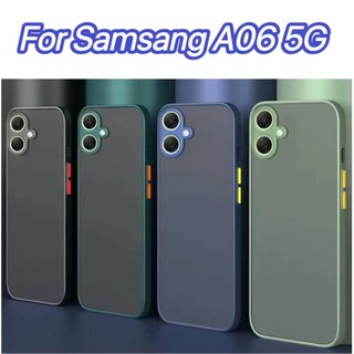 เคสกันกระแทก ขอบนิ่มหลังแข็ง สำหรับ Samsung A06 5G ปุ่มสีผิวด้าน กันรอยกล้อง จัดส่งไปใน 24 ชั่วโมง ส่งจากไทย