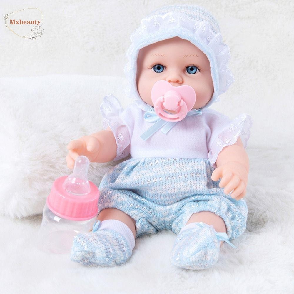 Mxbeauty ตุ๊กตาเด็กแรกเกิด ซิลิโคนนิ่ม สัมผัสนุ่ม เสมือนจริง ขนาด 30 ซม. 30 ซม.