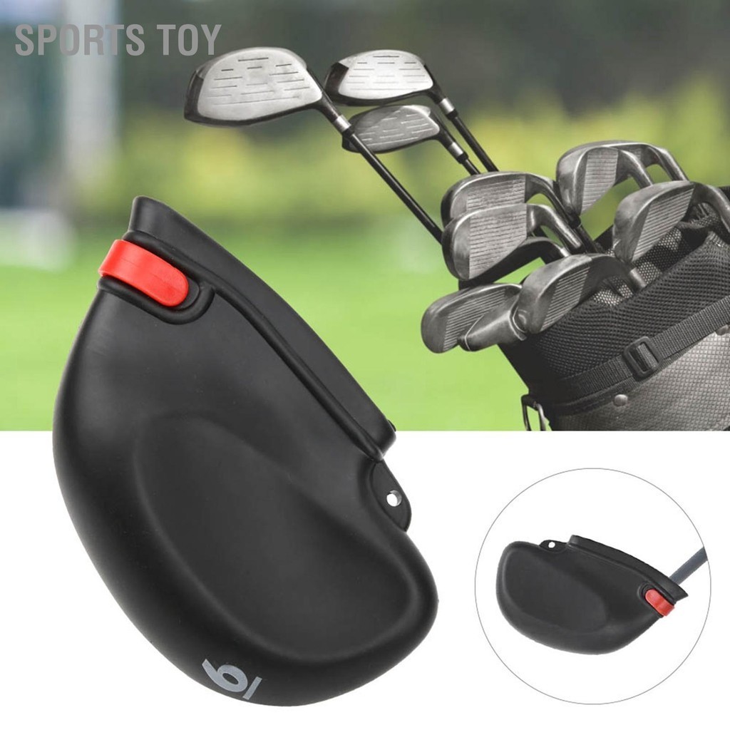 Sports Toy 9 ชิ้นประณีต PVC กอล์ฟคลับหัวเหล็กครอบคลุม Protector กอล์ฟพัตเตอร์ Club Head Cover ชุด
