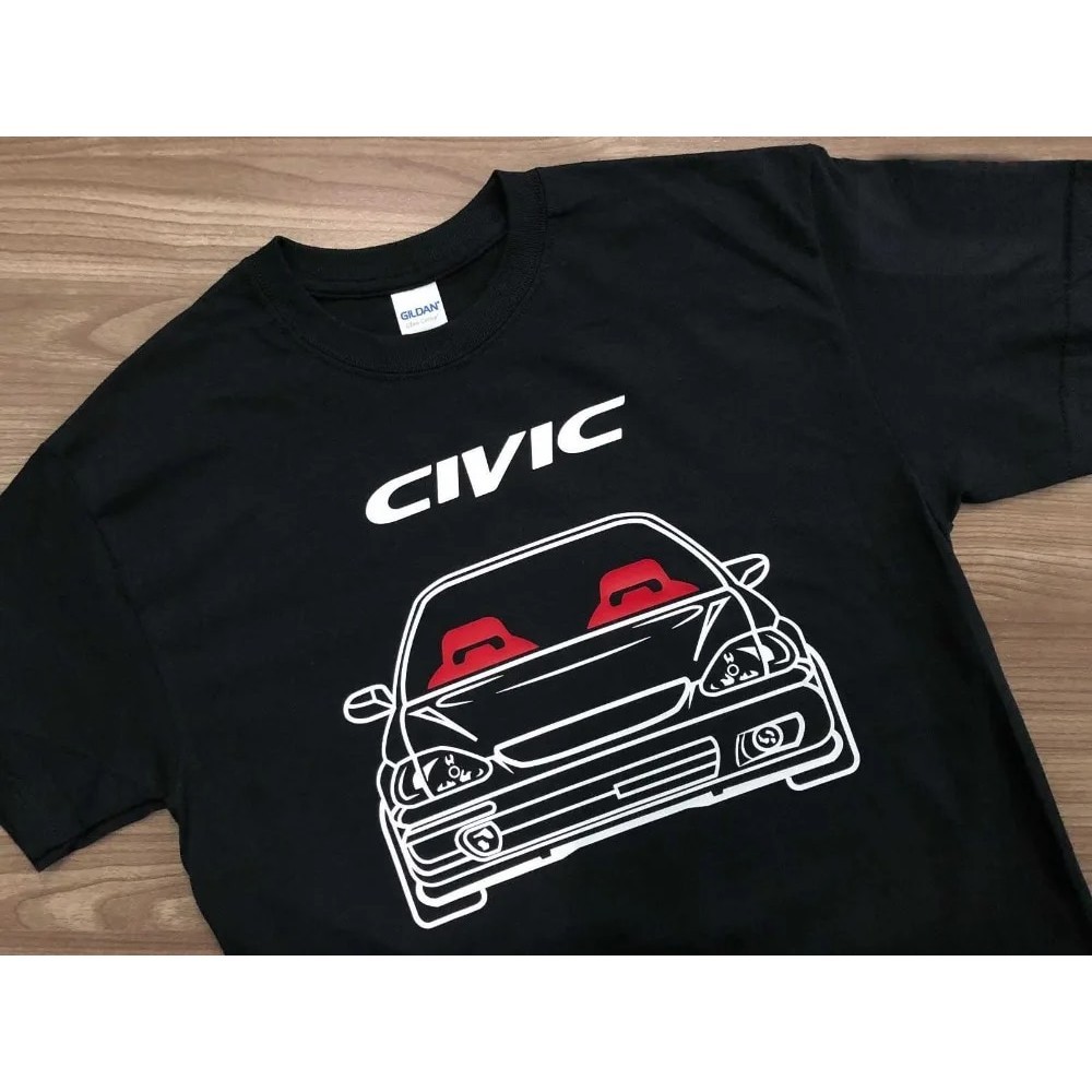 2019 เสื้อยืด ผ้าฝ้าย 100% พิมพ์ลายรถยนต์ Civic Ek (Type 1) T- (Type 1) สไตล์ญี่ปุ่น ไซซ์ C 4XL-6XL