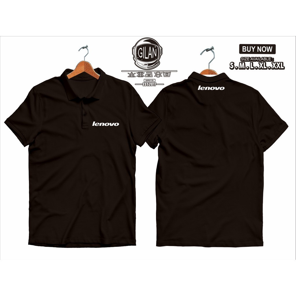 เสื้อคอปก เสื้อคอปก เสื้อยืด LENOVO LOGO Gadget เสื้อยืด - ผ้า PLAYMORE