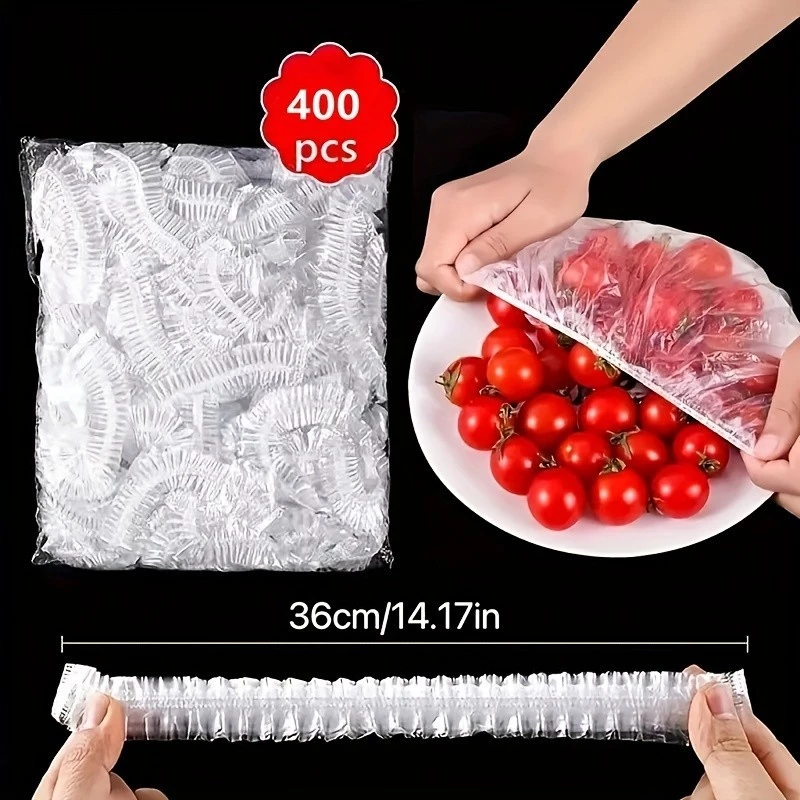 ทิ้งยืดหยุ่นอาหารครอบคลุมยืดกันน้ําชามแผ่นฝา100ชิ้นยอดนิยมเลือก