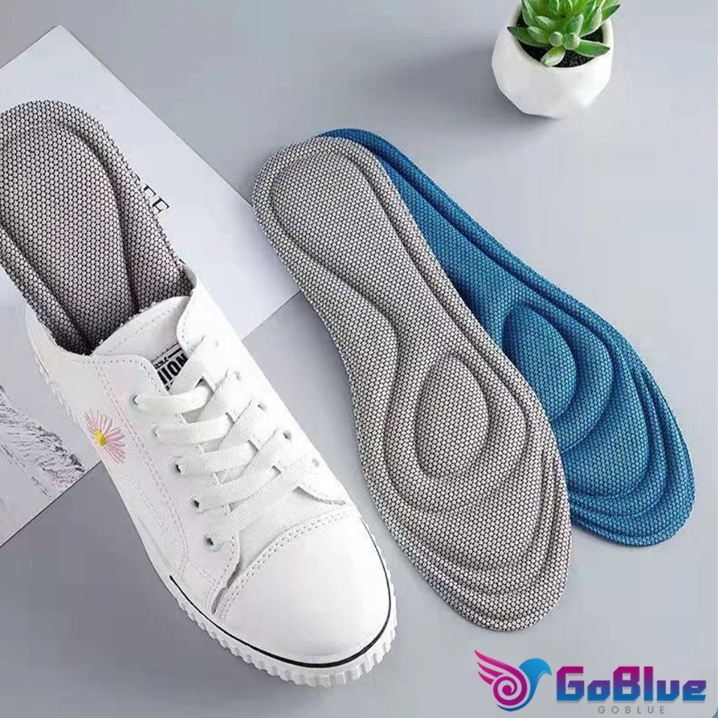 GoBlue แผ่นรองเท้าเพื่อสุขภาพ ใส่สบาย ป้องกันการปวดเท้า ขนาด 35-46 insoles