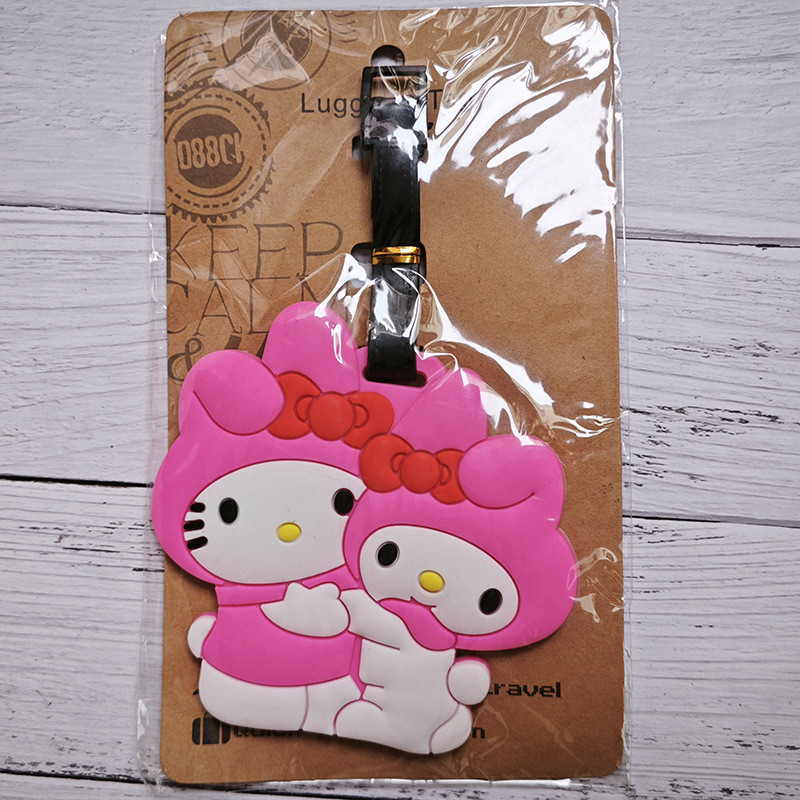 ป้ายแท็ก ลายการ์ตูน Stitch Kuromi My Melody ขนาดพกพา สําหรับติดกระเป๋าเดินทาง