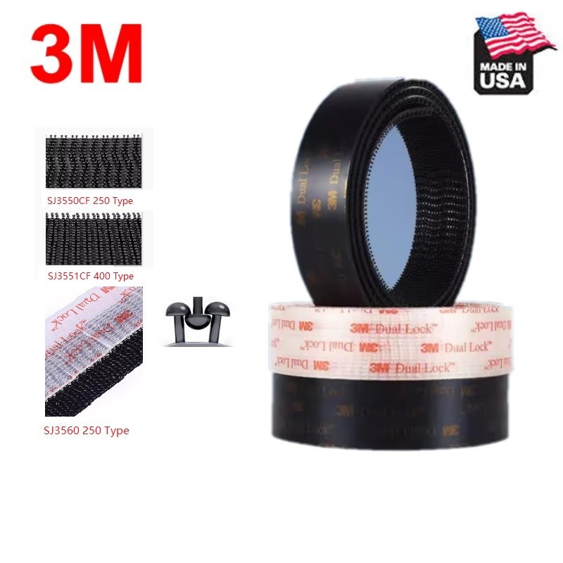 3M Dual Lock SJ3550CF&3551CF&3560 Mushroom Reclosable Fastener Tape 3M Recomable Fasteners Tape