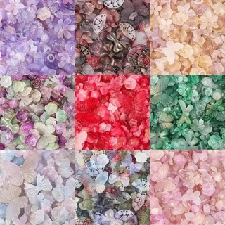 20g ผสมลูกปัดใบดอกไม ้ ผีเสื ้ อลูกปัดอะคริลิคสําหรับ DIY Handmade สร ้ อยข ้ อมือเครื ่ องประดับทําอุปกรณ ์ เสริม